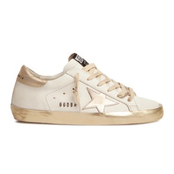 GOLDEN GOOSE Superstar sneakers . White and Gold. Size 36. - Picture 2 of 8
